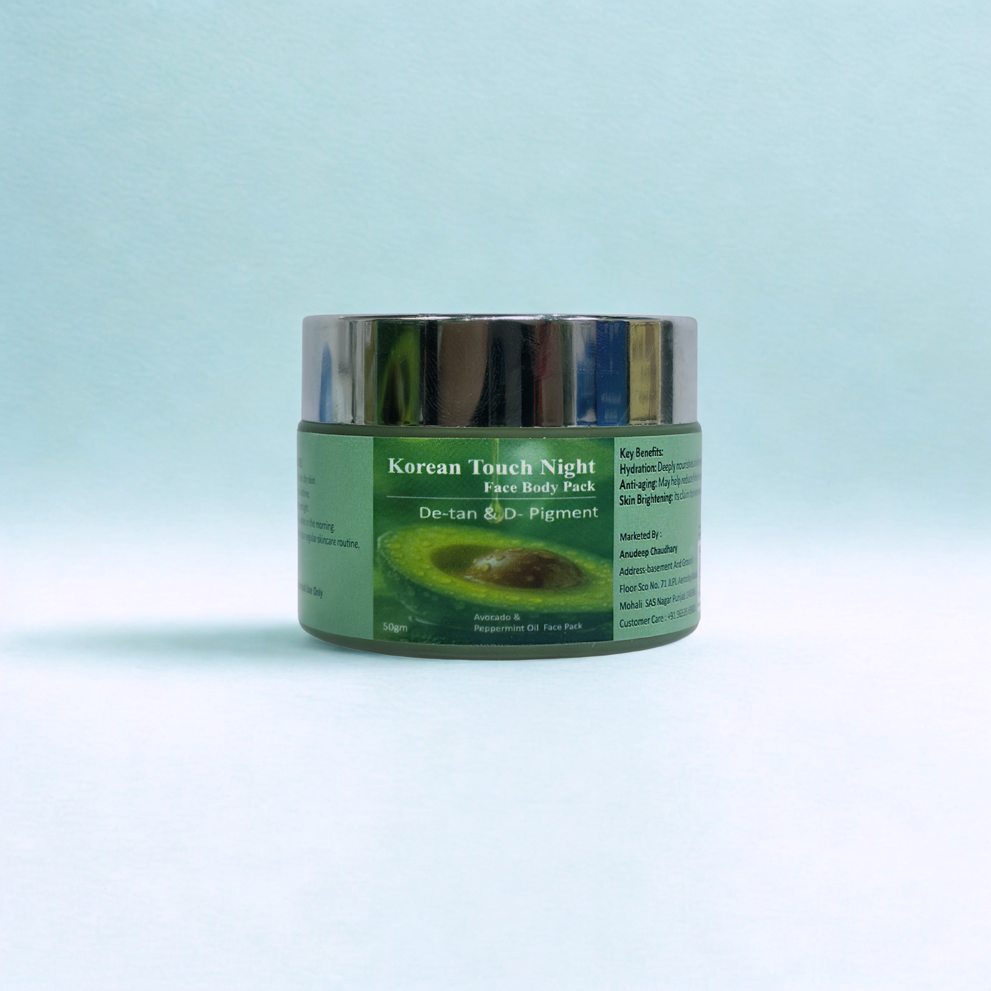 Korean Touch Night Face & Body Pack – De-tan & De-Pigment (50gm)