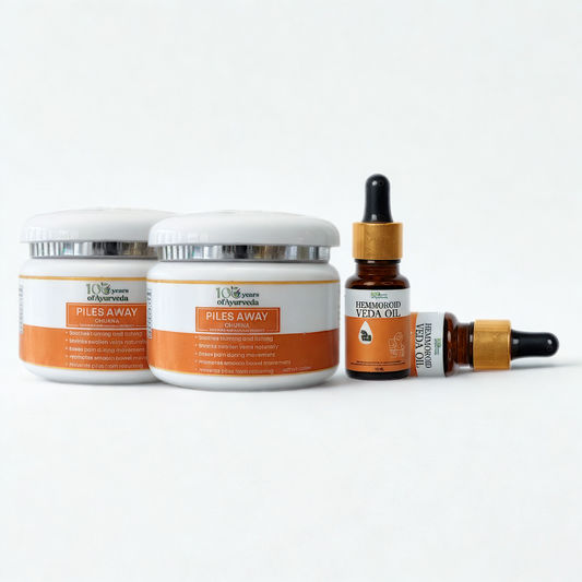 Piles Away Powder + Hemmoroid Veda Oil