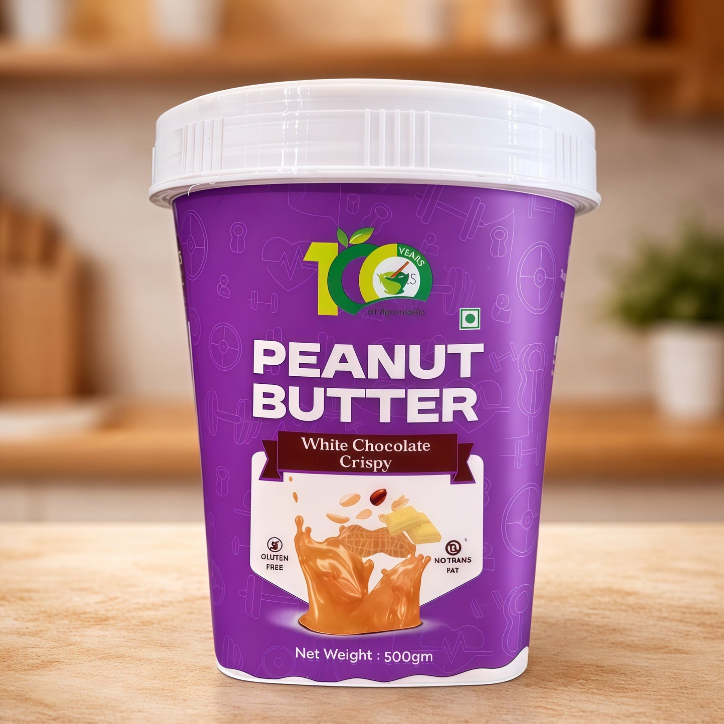 Peanut Butter – White Chocolate Crispy (500 g)