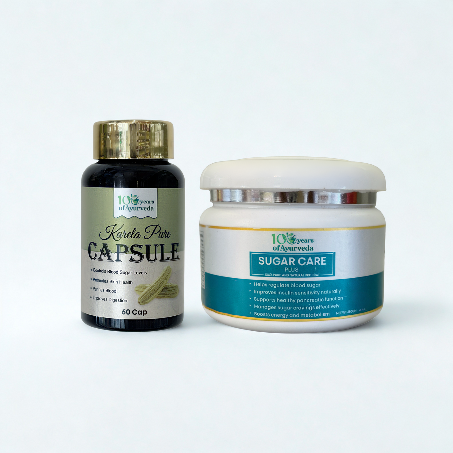 Combo Karela Pure Capsule + Sugar Care Plus Powder