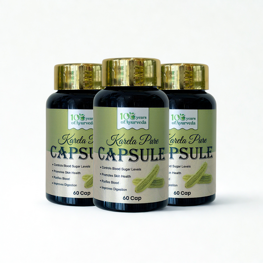 Karela Pure Capsule | Ayurvedic Supplement for Blood Sugar Control & Digestion