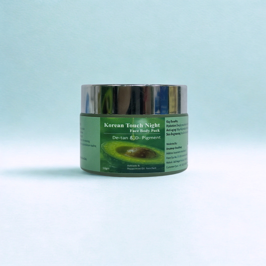 Korean Touch Night Face & Body Pack – De-tan & De-Pigment (50gm)