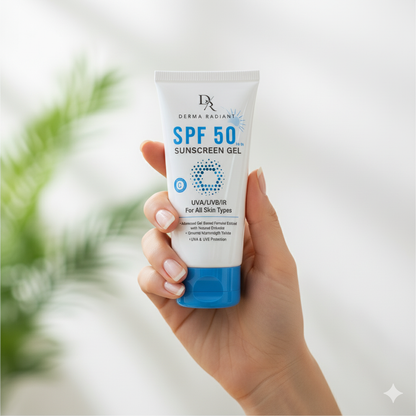 Derma Radiant SPF 50 Sunscreen Gel – Advanced Broad-Spectrum Protection