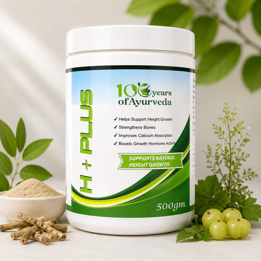 H+ Plus Height Growth Powder | Ayurvedic Height & Bone Health Supplement