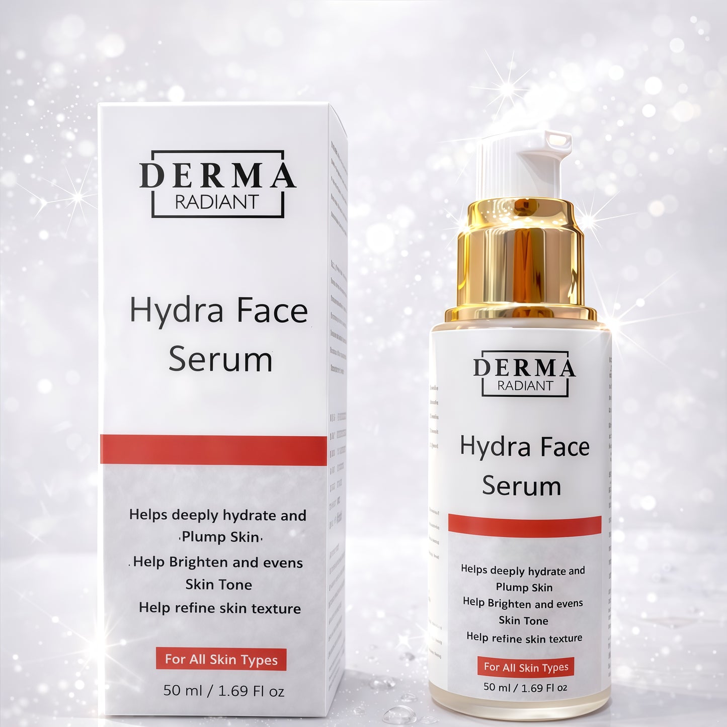 Derma Radiant Hydra Face Serum – Deep Hydration & Skin Brightening