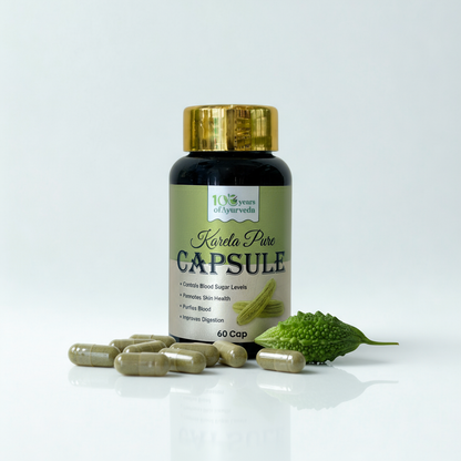 Karela Pure Capsule | Ayurvedic Supplement for Blood Sugar Control & Digestion