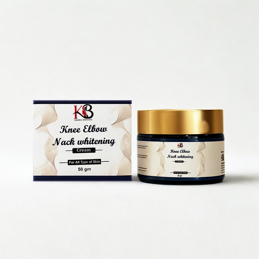 KABIRA SKINCARE Knee, Elbow & Neck Whitening Cream - Dark Spot Corrector, All Skin Types | Brightening & Even Tone Cream for Hyperpigmentation | 50 gm