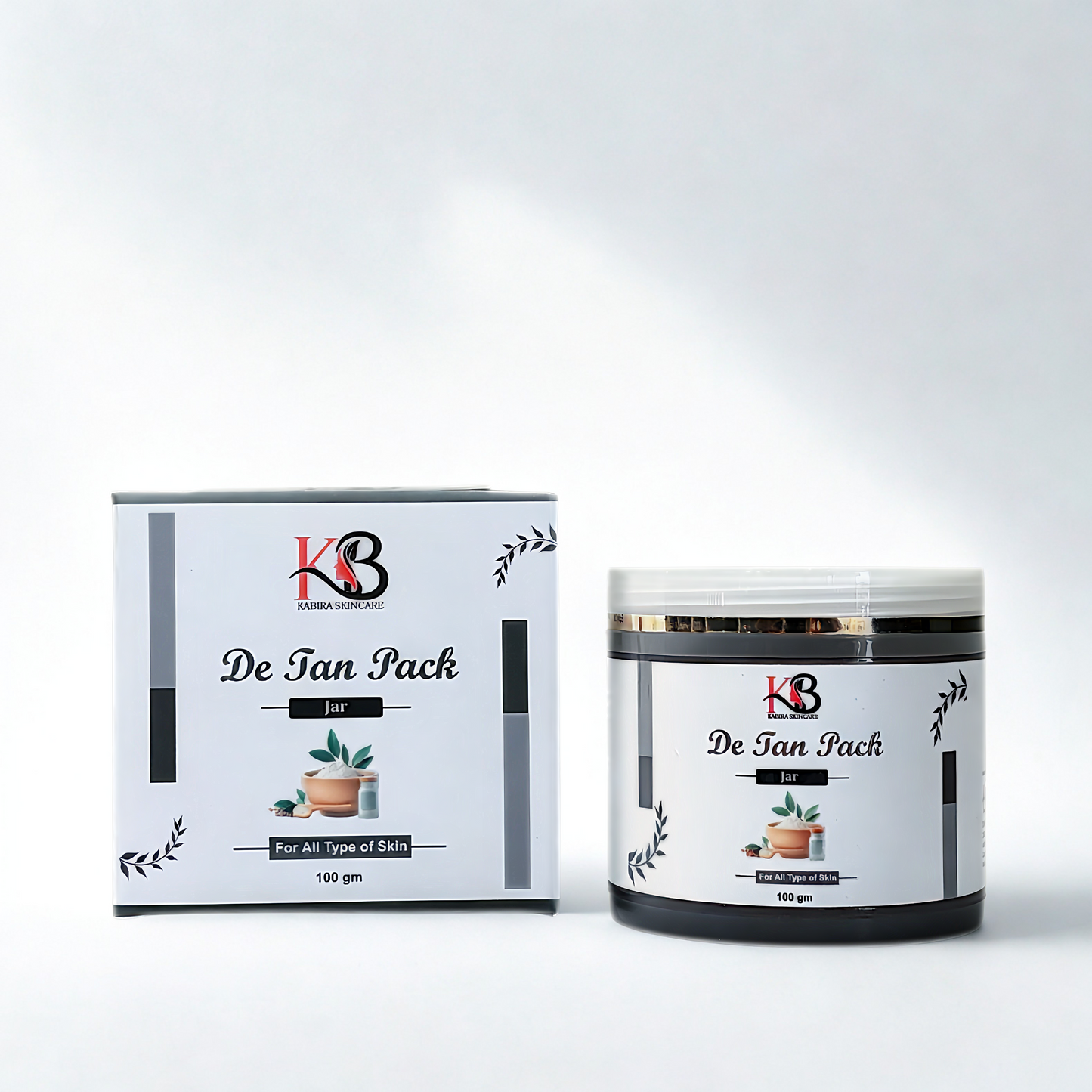 KABIRA SKINCARE De Tan Pack (100 gm) - Facial & Body Tan Removal for Instant Brightness | Skin Polishing & Sun Damage Repair Mask for All Skin Types