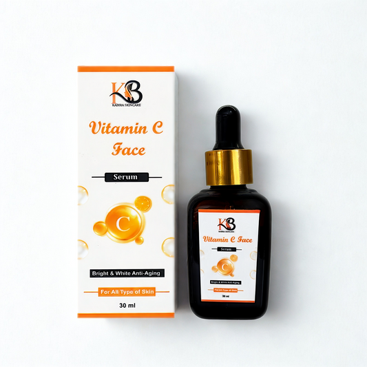 KABIRA SKINCARE Vitamin C Face Serum (30ml) - Brightening, Anti-Aging & Dark Spot Corrector | Glowing Skin, Hydrating Serum for All Skin Types