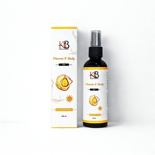 Vitamin C Body Oil – 100ml | Brightening & Hydrating Formula for All Skin Types